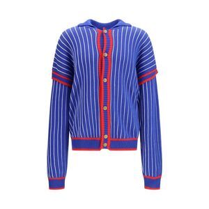 Gcds Men Pinstripe Cardigan
